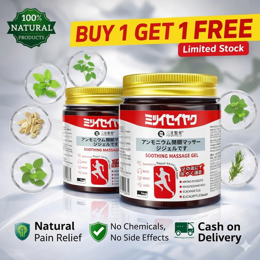 JAPANESE INSTANT PAIN RELIEF SOOTHING MASSAGE GEL (BUY 1 GET 1 FREE)