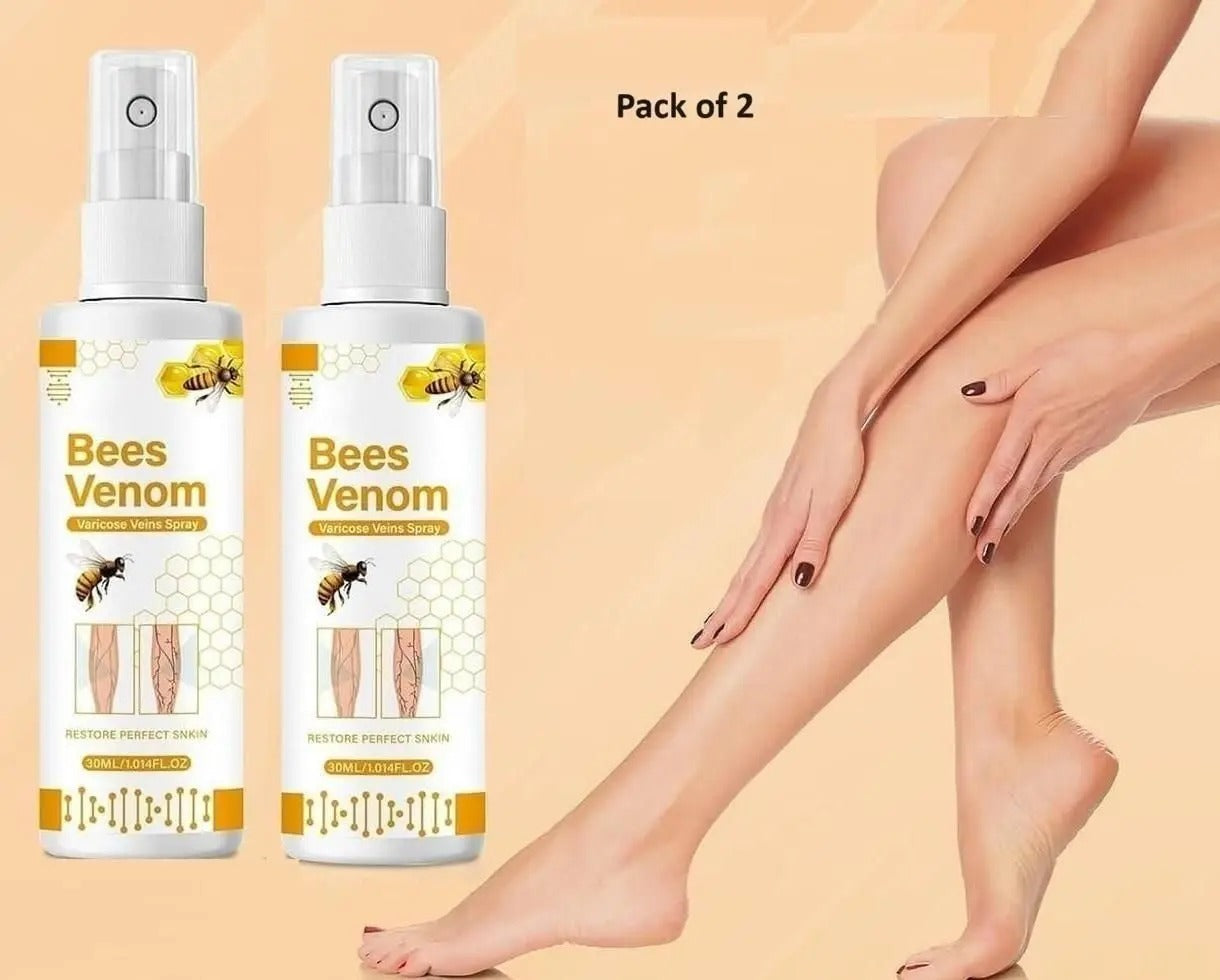 Bees Venom Spray Natural Relief For Varicose Veins & Spider Veins (Pack Of 2)