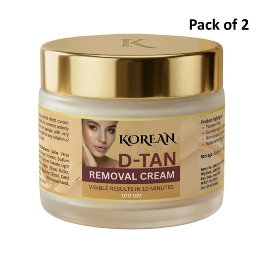 Korean D-Tan Removal Cream 100g (Pack Of 2)